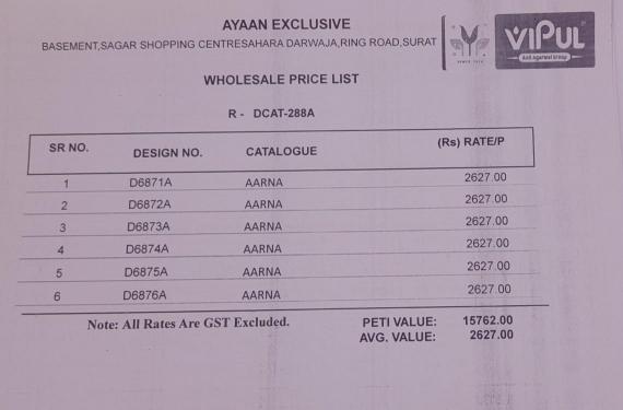 Vipul aarna pochampally dress materials wholesale